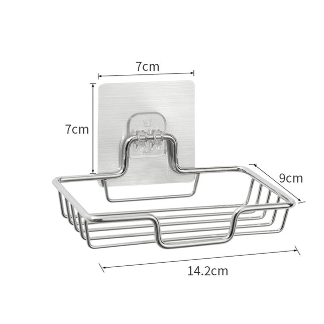 Nerezová drátěná mýdlenka na zeď