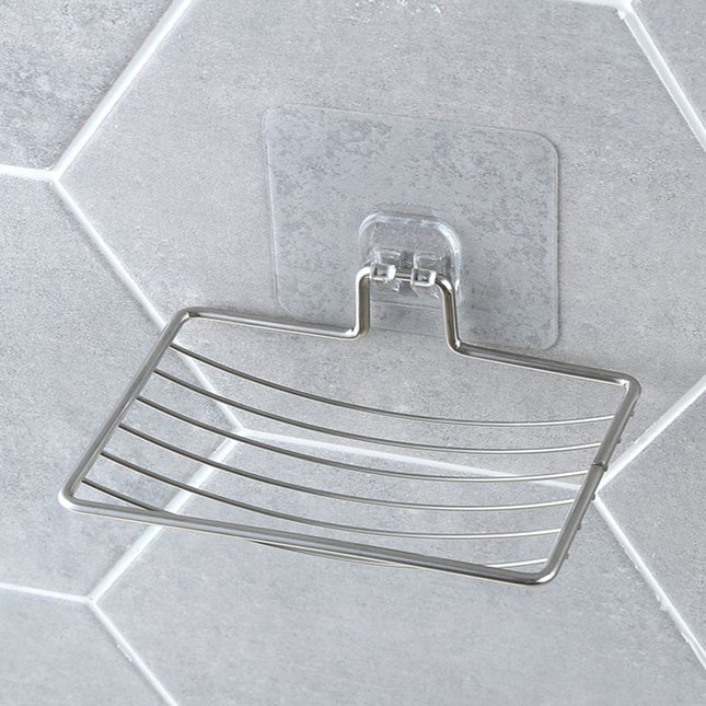 Samolepicí nerezový držák na mýdlo