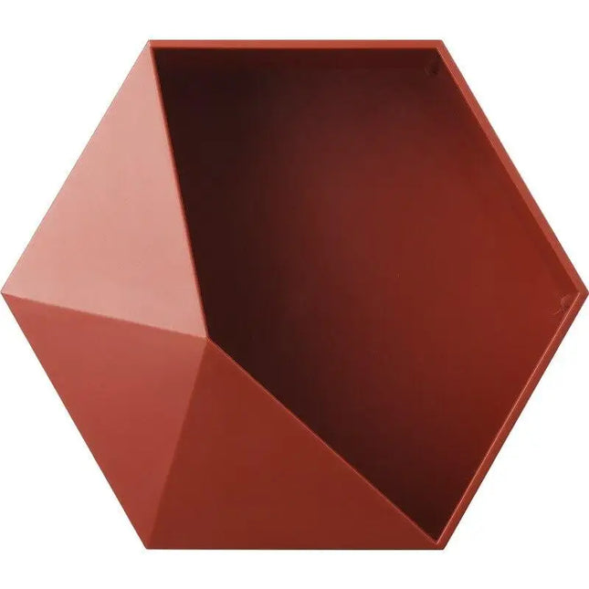 Nástěnná polička hexagon do koupelny