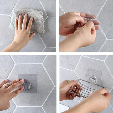 Samolepicí nerezový držák na mýdlo