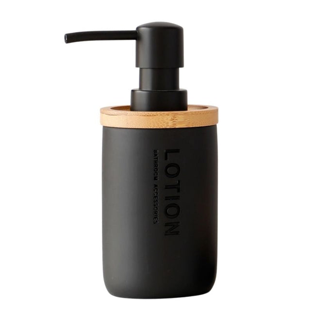 Dávkovač mýdla z pryskyřice a bambusu