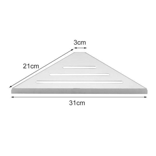 Rohová polička do sprchy bez vrtání