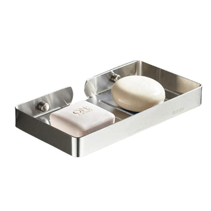 Velká dvojitá nerezová mýdlenka na umyvadlo