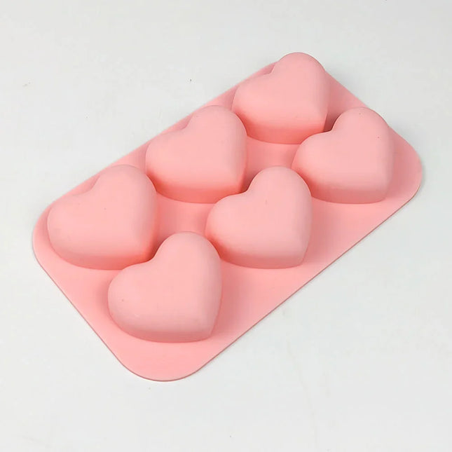 Silikonová forma na mýdlo srdce