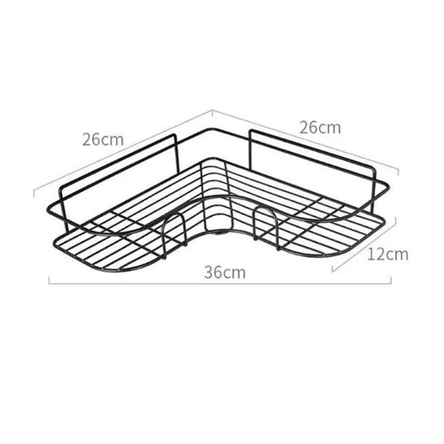 Sada 2 rohových košíků do sprchy