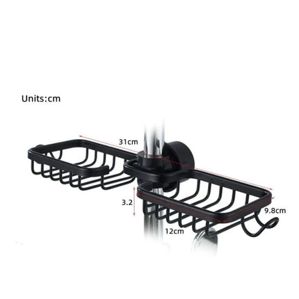 Dvojitý košík na sprchovou baterii