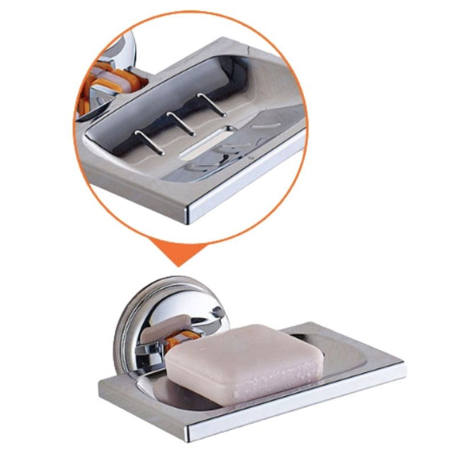 Obdélníková mýdlenka na zeď s přísavkou