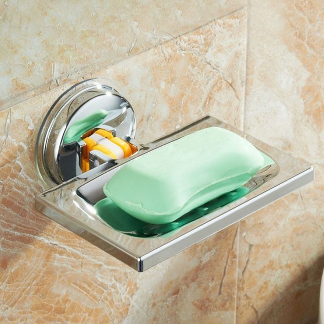 Obdélníková mýdlenka na zeď s přísavkou