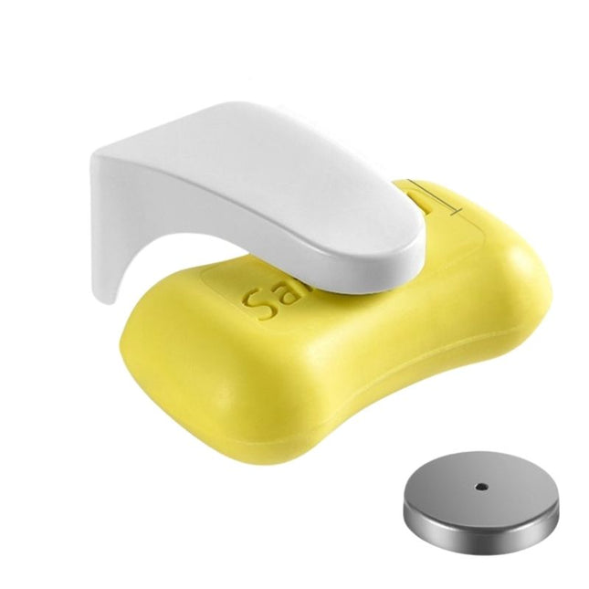 Bílý magnetický držák na mýdlo