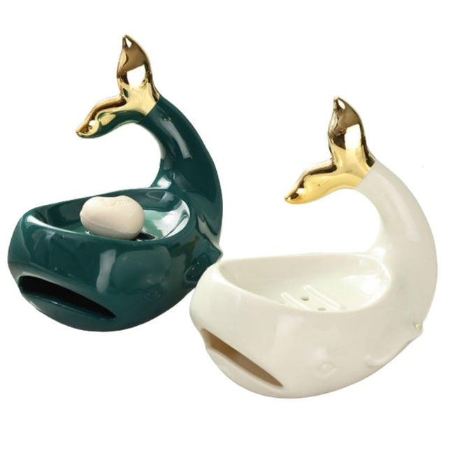 Keramická mýdlenka ve tvaru velryby