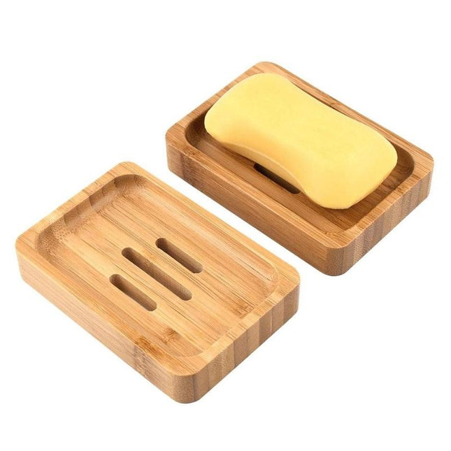 Dvoudílná bambusová mýdlenka s odkapávačem