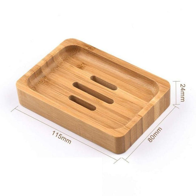 Dvoudílná bambusová mýdlenka s odkapávačem