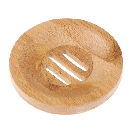 Kulatá bambusová mýdlenka do koupelny