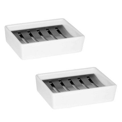 Keramická mýdlenka s nerezovou vložkou