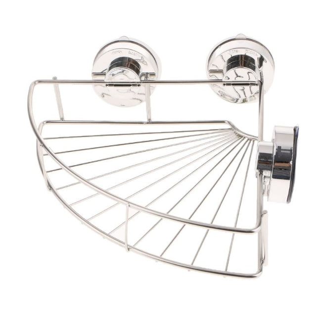 Rohová nerezová polička do sprchy