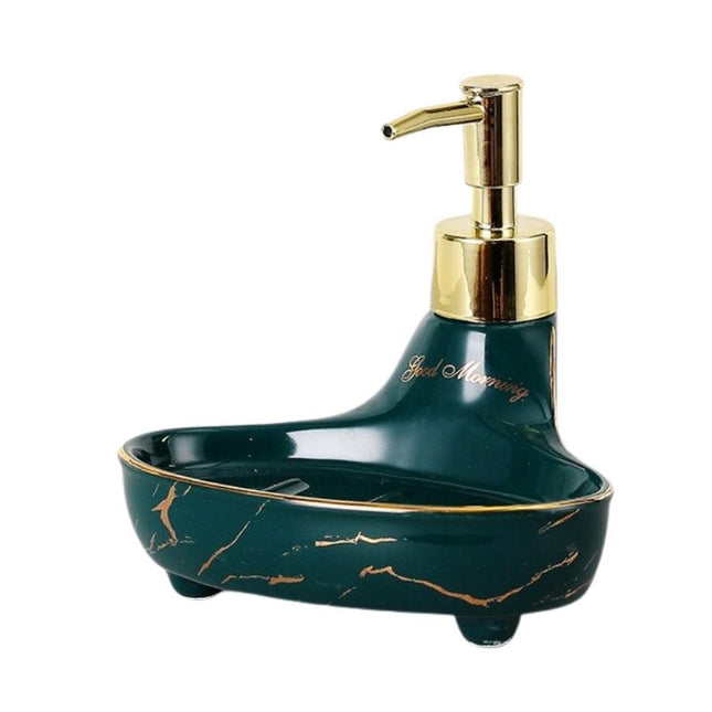 Dávkovač mýdla s mýdlenkou mramorový design