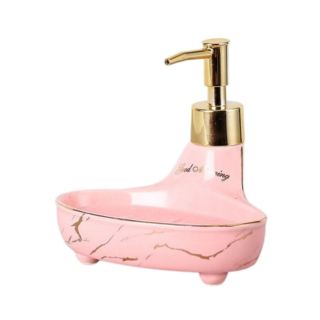 Dávkovač mýdla s mýdlenkou mramorový design