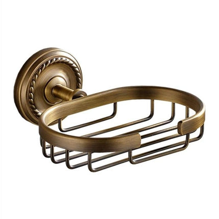 Mosazný nástěnný košík na mýdlo