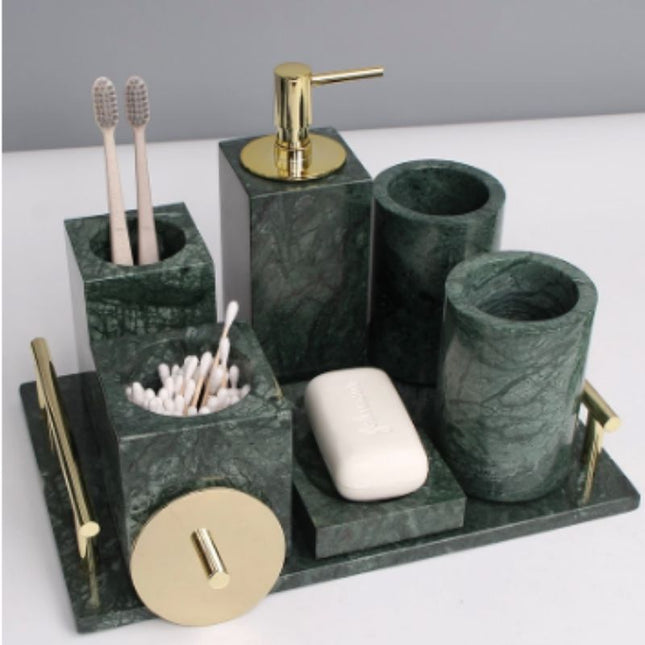 Mýdlenka ze zeleného přírodního mramoru