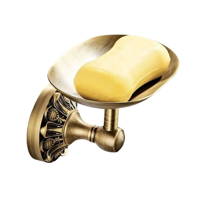 Nástěnná retro mýdlenka z mosazi