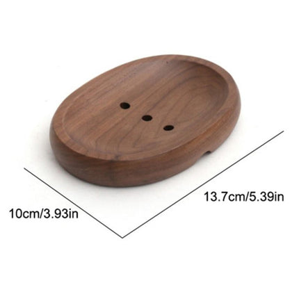 Oválná dřevěná mýdlenka do koupelny