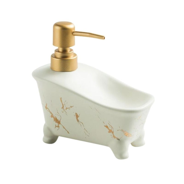 Keramický dávkovač mýdla ve tvaru vany