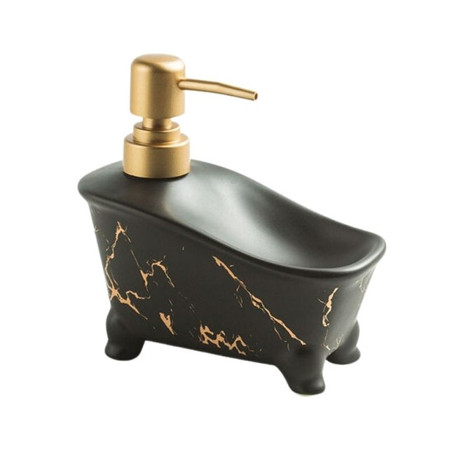 Keramický dávkovač mýdla ve tvaru vany