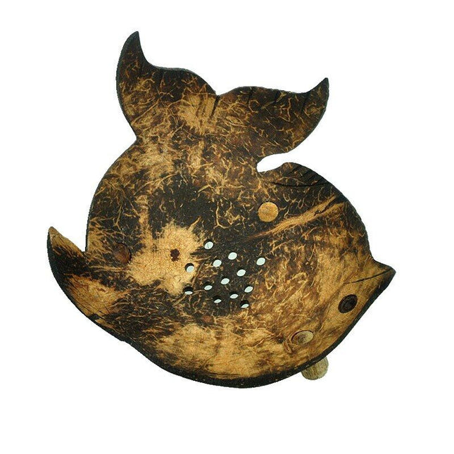 Mýdlenka z kokosové skořápky ve tvaru ryby